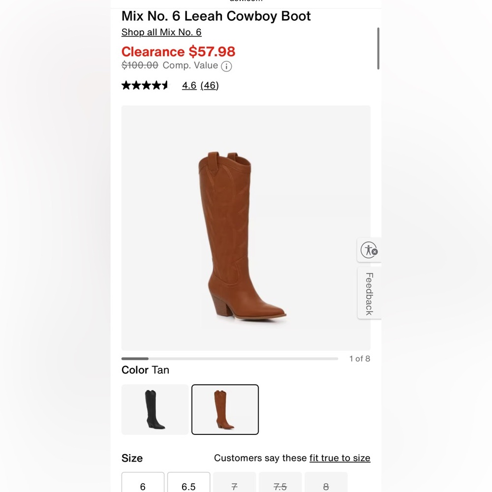 Mix No. 6 Western Heeled Boots - Brown